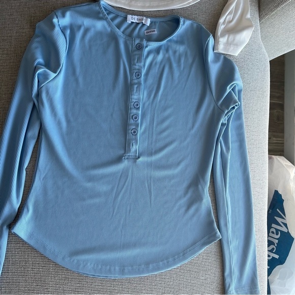 NWOT De base full sleeves buttoned shirts, tops, blouse, Small, white - Picture 6 of 7